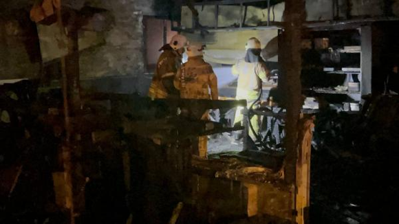 Sancaktepede restoranda yangın