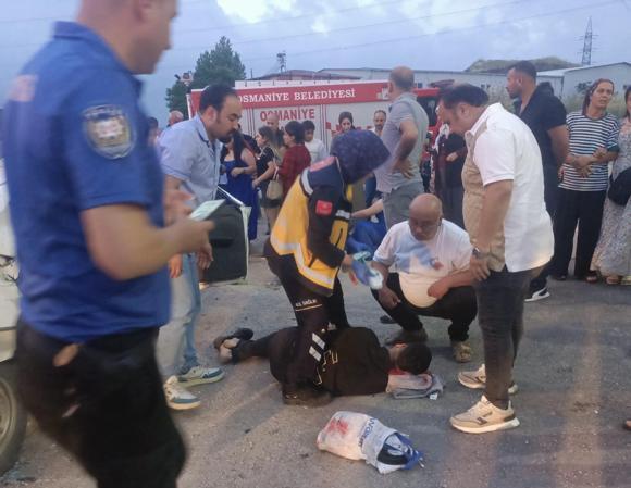 Osmaniye’de zincirleme kaza kamerada; 8 yaralı