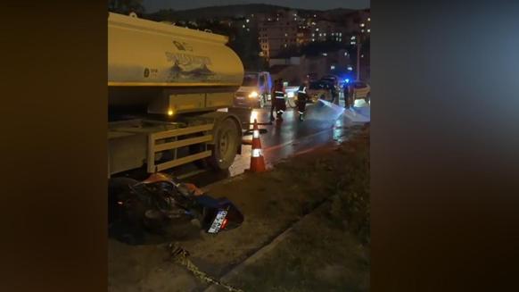 Beton mikseriyle çarpışan motosikletin sürücüsü öldü