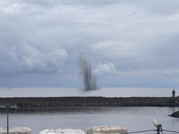 Balıkçıların bulduğu insansız deniz aracı imha edildi