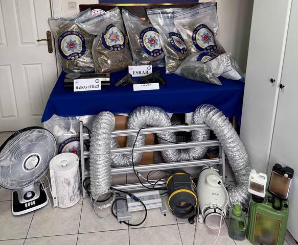 İklimlendirme sistemi kurulup, uyuşturucu üretilen villaya operasyon; 2 tutuklama