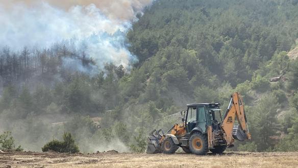 Karabükte orman yangını