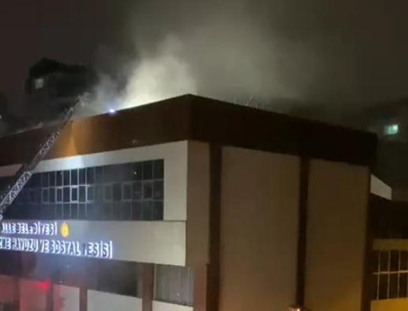 Başkentte saunada çıkan yangın söndürüldü