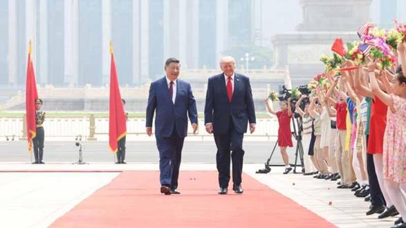 ABD ve Çin liderleri Pekinde bir araya geldi