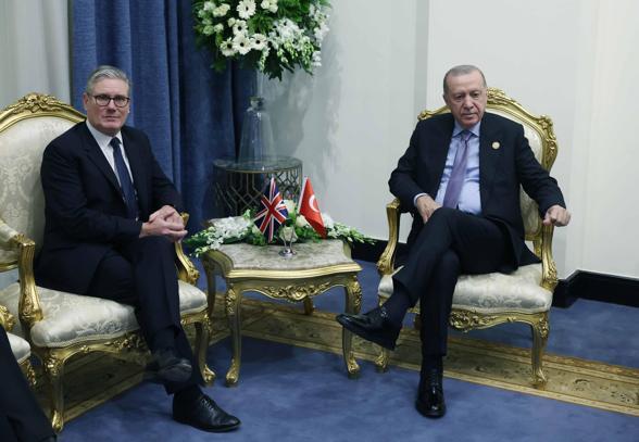 Cumhurbaşkanı Erdoğan, Birleşik Krallık Başbakanı Starmer ile görüştü