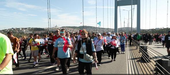 100’üncü yılda 100 akciğer kanserini yenen hasta ile İstanbul Maratonuna katıldılar