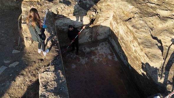 Konuralp’te 1500 yıllık su deposu bulundu