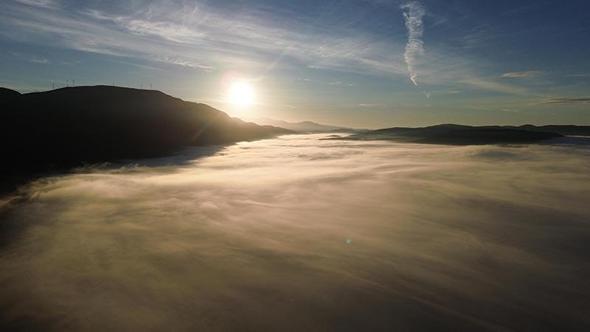 Muğla'da sis, güzel görüntüler oluşturdu