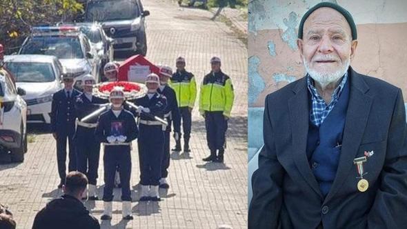 Kore gazisi, askeri törenle toprağa verildi