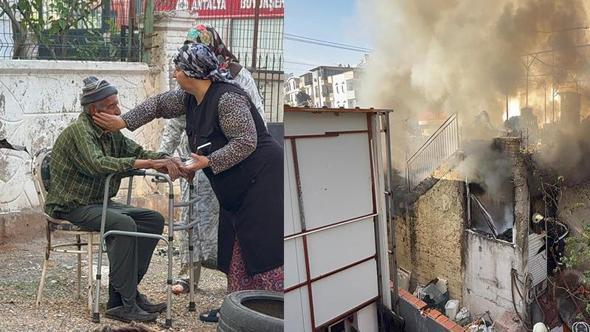 Çifti alevlerin arasından çıkardılar