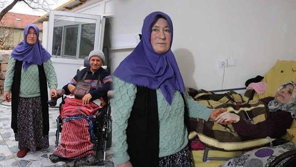 21 yıldır serebral palsili ablası ile ağabeyine bakıyor