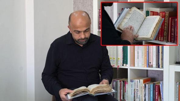 Aile mirası 300 yıllık el yazması kitabı özenle koruyor