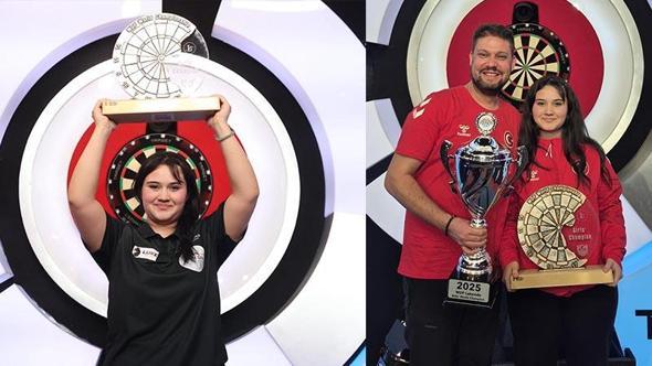 Denizli'nin gururu Zehra Gemi dartta dünyanın zirvesinde