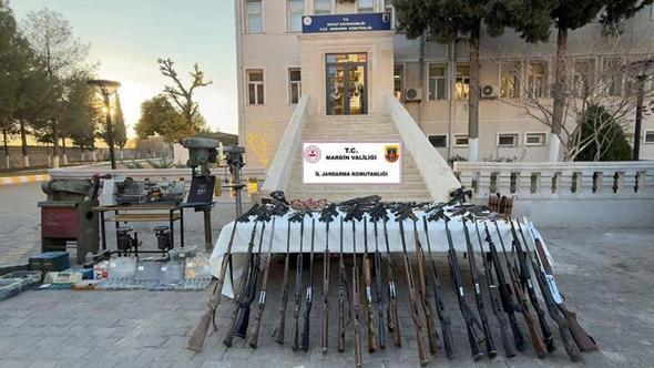 Yasa dışı imalathanede çok sayıda silah ele geçirildi: 1 tutuklama