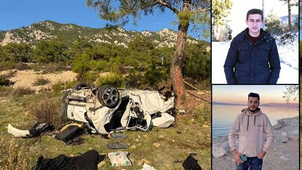 Yoldan çıkan otomobil takla attı; 2 ölü, 2 yaralı