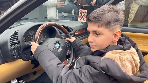 Otomobil tutkunu Himmet'in hayali için yüzlerce araçla konvoy