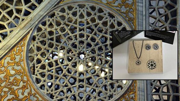 Selimiye Camisi minberindeki motifleri, gümüş takı setine işledi