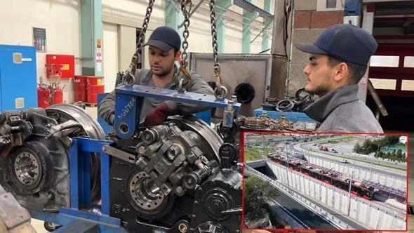 Yerli tramvay parçalarıyla ekonomiye 180 milyon TL katkı