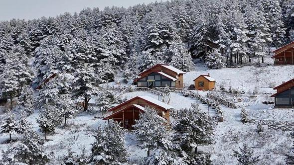 Dumanlı Tabiat Parkı'nda kış manzarası