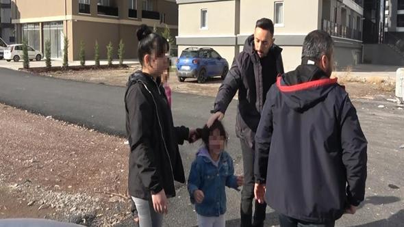 Takiple yakalanan sürücünün ağlayan çocuklarını polis sakinleştirdi