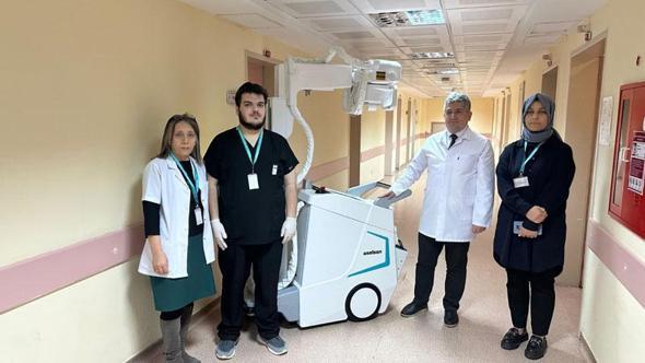 Yerli mobil dijital röntgen cihazı, Rize'de hizmete sunuldu