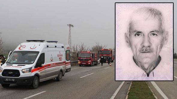 Manisa'da otomobil, refüje ve bariyerlere çarptı; 1 ölü, 1 yaralı