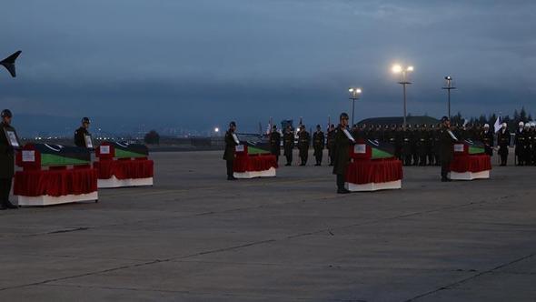 Libya askeri heyetinin cenazeleri, ülkelerine gönderildi