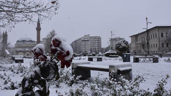 Sivas'ta kar yağışı