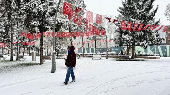 Sakarya'da vatandaşlar, yeni yıla karla uyandı