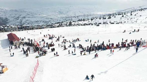 Yıldız Dağı Kayak Merkezi'nde sömestir yoğunluğu