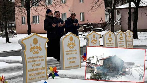 Otel yangınının yıl dönümünde kaybettikleri yakınlarının acısını yaşıyorlar