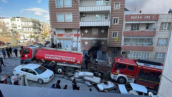 Şanlıurfa’da yatak üretim atölyesinde yangın