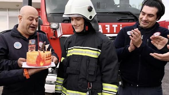 Egemen'in 'itfaiyeci' olma hayali doğum gününde gerçekleşti