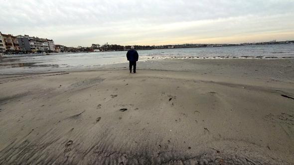 Tekirdağ'da deniz 50 metre çekildi