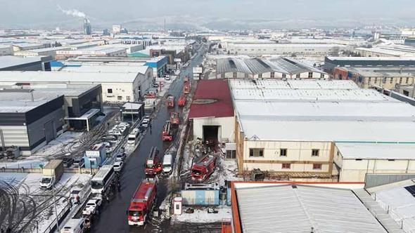 Kayseri’de mobilya fabrikasında yangın