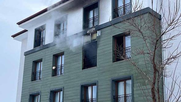 Apartmanda çıkan yangında 11 kişi dumandan etkilendi
