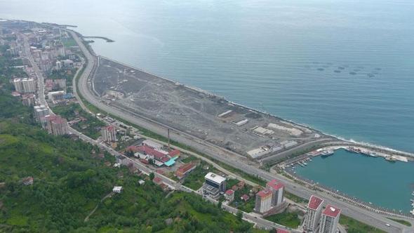 Karadeniz'de 'mavi' dönüşüm; 662 futbol sahası büyüklüğündeki dolgu üzerinde 'Yeni Rize'