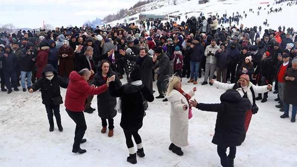 Ordu’da 1700 rakımlı yaylada kar festivali