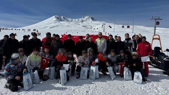 Denetimli serbestlikten yararlanan 13 çocuğa kayak eğitimi verildi