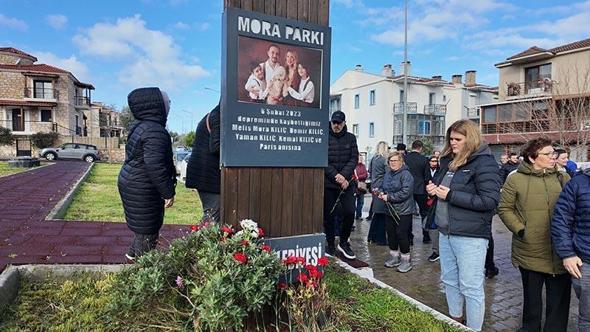 Foça 'asrın felaketinde' kaybettiği çocuklarını andı