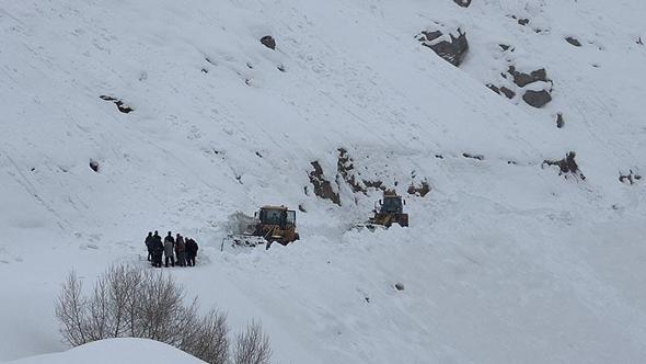 Yüksekova'da çığ nedeniyle kapanan mezra yolu, 2 ay sonra açıldı