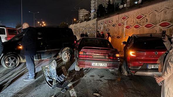 Samsun’da 5 aracın karıştığı zincirleme kaza; 1 yaralı