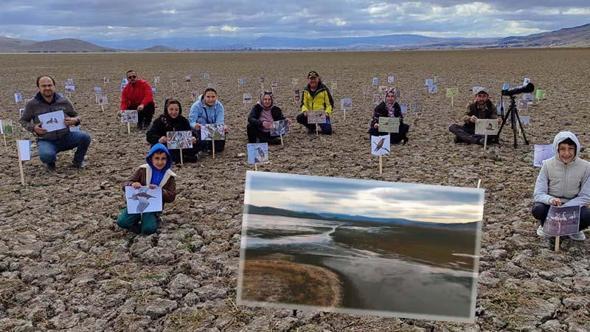 Kuruyan Çavuşçu Gölü, yeniden su tutmaya başladı