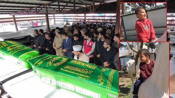 Hatay'da su dolu inşaat temeline düşen 2 kardeş toprağa verildi