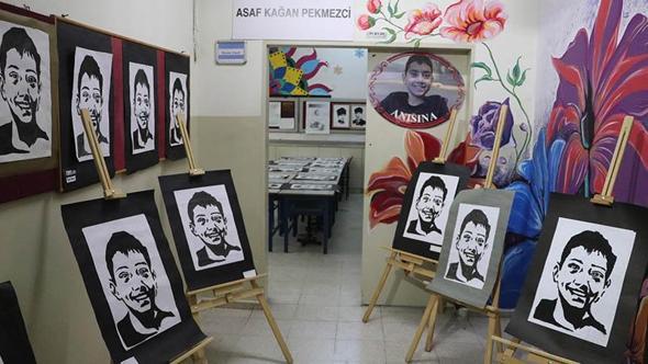Lösemiden ölen Asaf'ın adı, okulundaki sanat atölyesinde yaşayacak