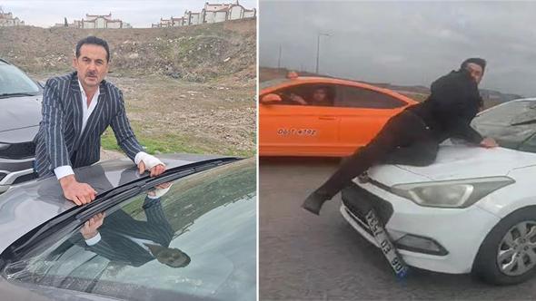 Trafik tartışmasında kaputta sürüklenen sürücü: Düşürmek için zikzak çizdi