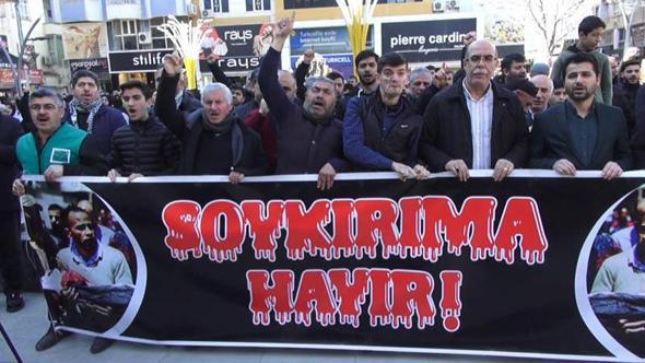 Batman’da İsrail ve ABD protesto edildi