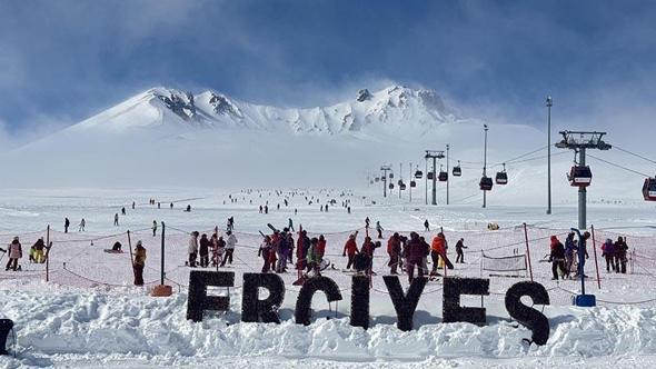 Erciyes'te ramazan ayında da hafta sonu yoğunluğu