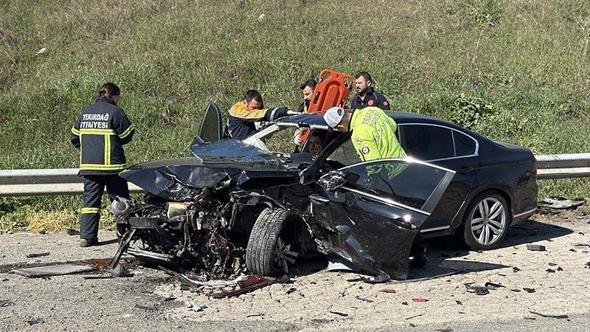 Tekirdağ'da zincirleme kaza; 5 yaralı