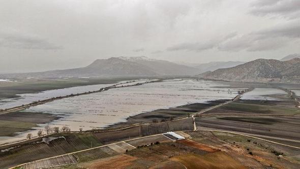 Kurutulan 'antik' göl, son yağışlarla hayat buldu